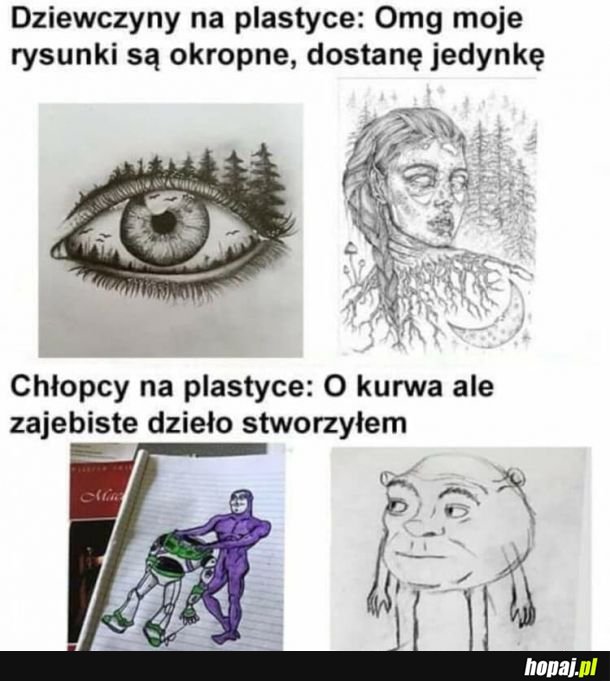 Różnica między dziewczynkami a chłopcami