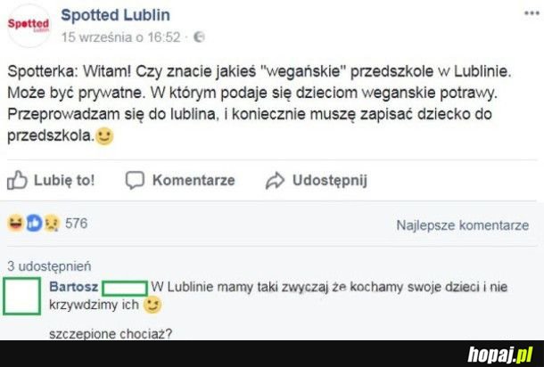 Wegańskie przedszkole