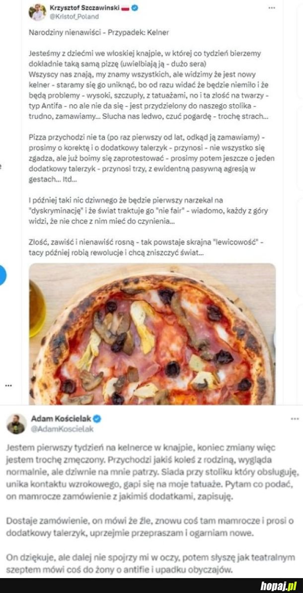 Prawak + pizza + tatuaże = drama