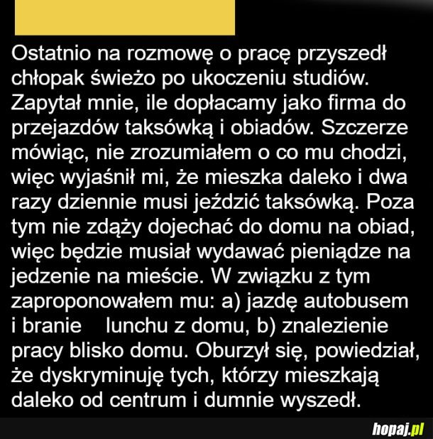 Jawna dyskryminacja xD