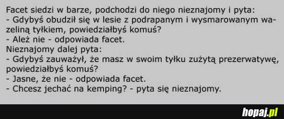 Facet siedzi w barze...