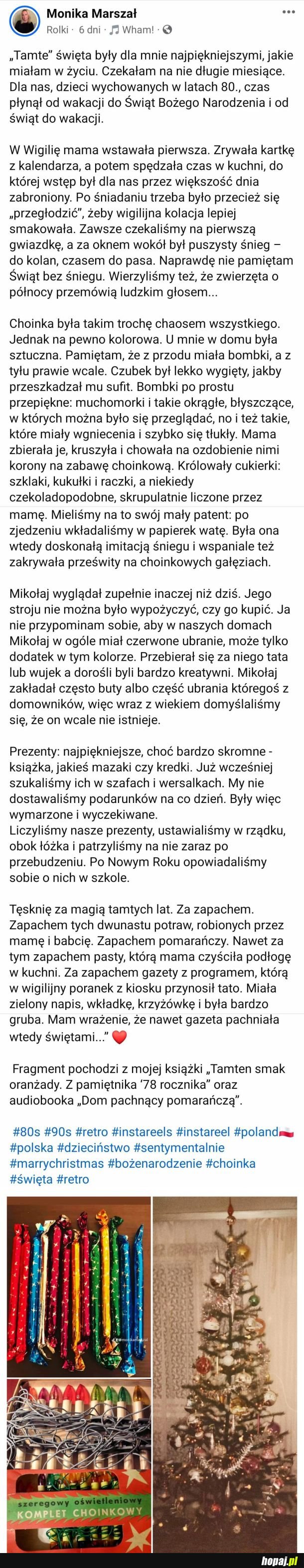 &quot;Tamte&quot; święta były najpiękniejsze jakie miałam w życiu