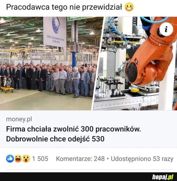 No panie ARECZKU niech mnie pan przekona że to właśnie pana mam zwolnić