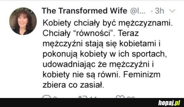 Czekam aż feministki zaczną walczyć z kobiecymi zawodami sportowymi