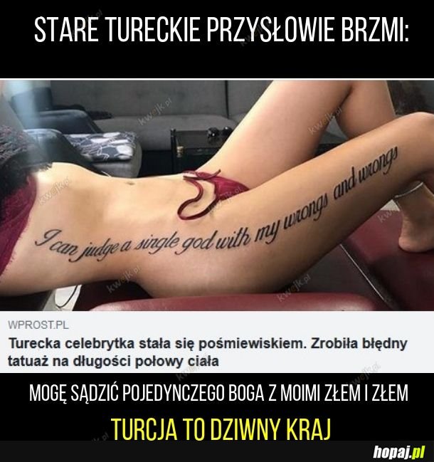 Stare przysłowie mówi...