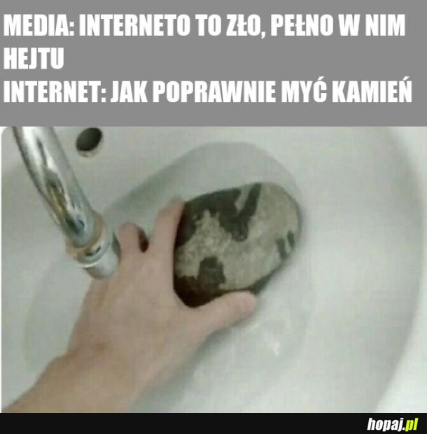 To ludzie robią hejt a nie internet