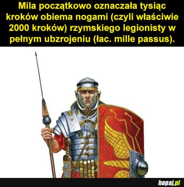 Ile kiedyś znaczyła mila