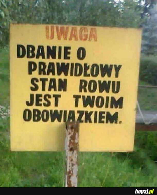 To jest obowiązek