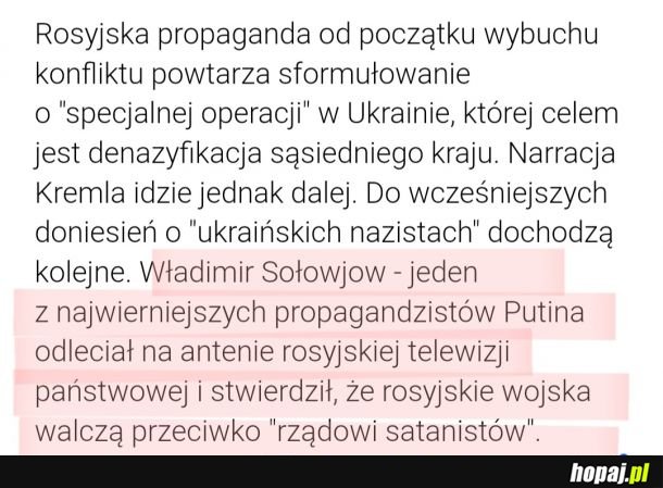 Naziści... sataniści... naturyści... homoseksualiści... veganie i rastafarianie... ale ci ruscy mają we łbach nasrane