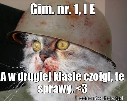 Gim. nr. 1, I E