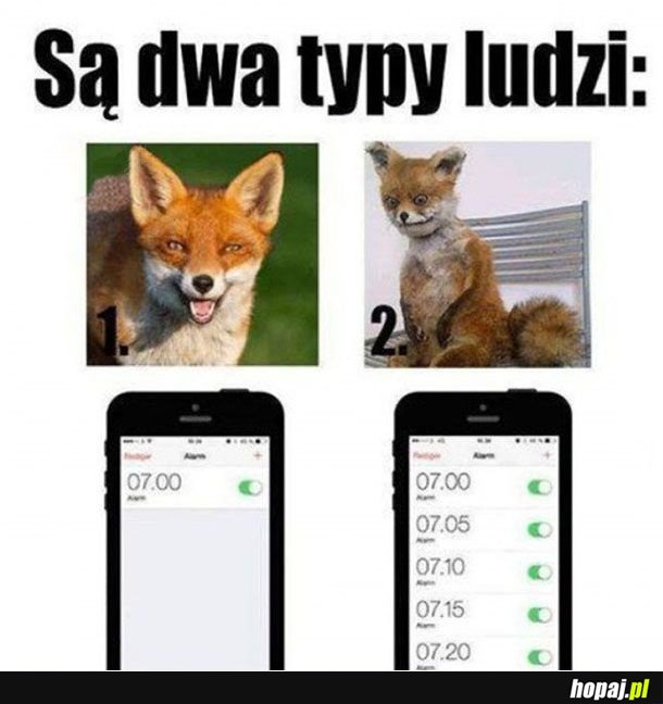 Są dwa typy ludzi