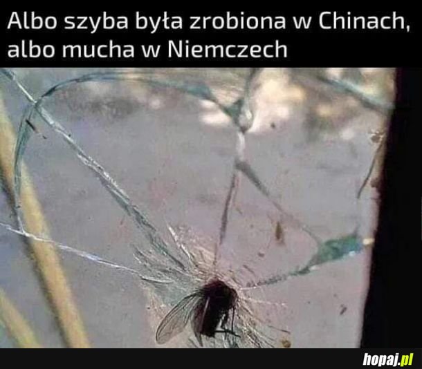 Chyba że w kasku była