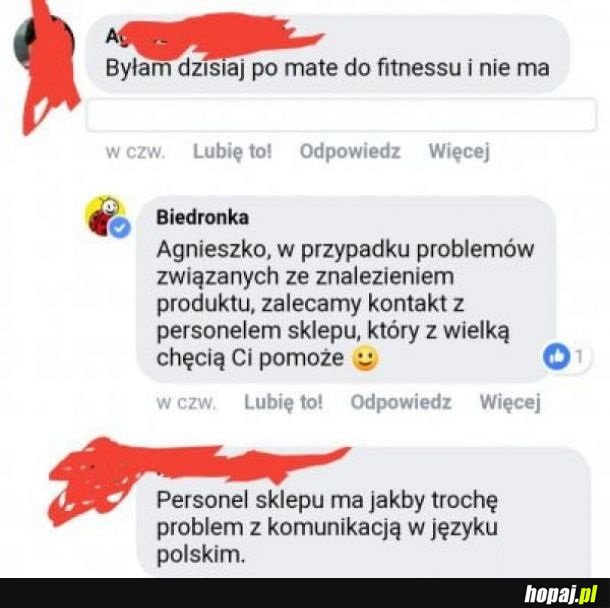 Personel w Biedronce