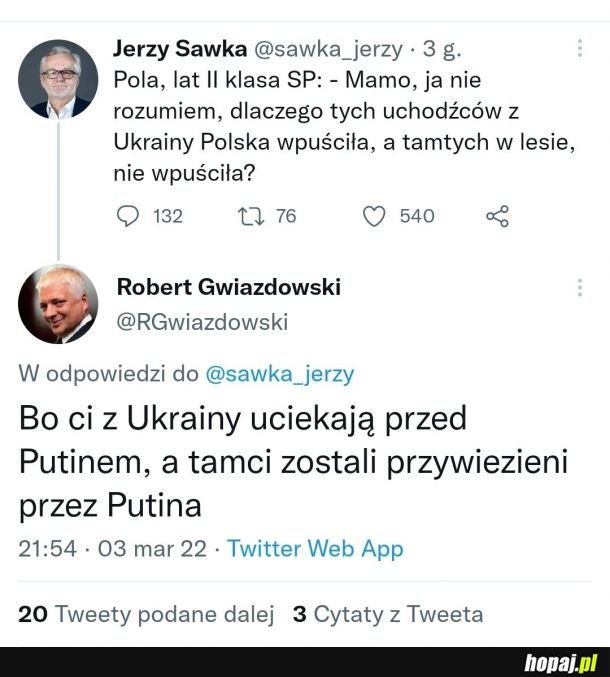 Wyjaśnił ruską onucę.