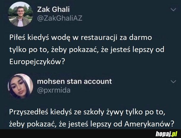 Amerykanie vs Europejczycy