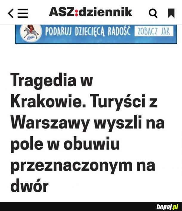 Tragedia w Krakowie