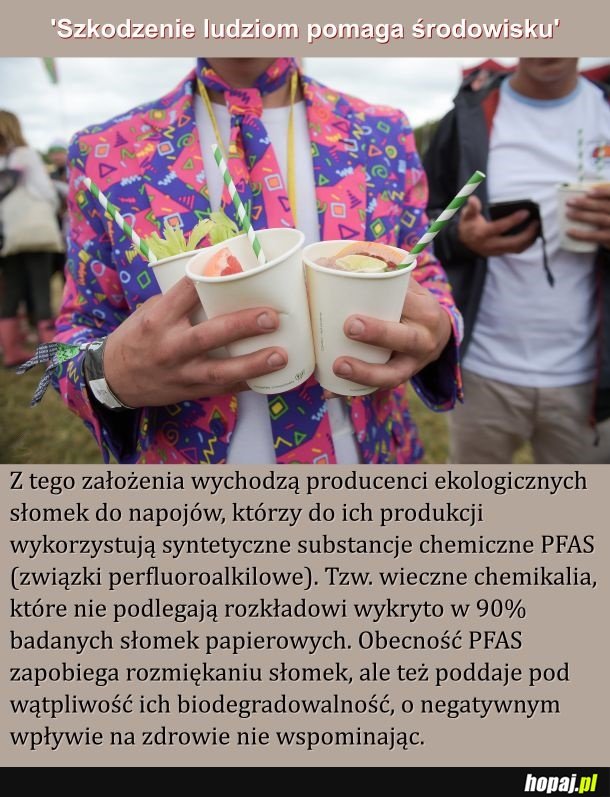 Słomka ekofilom w oko