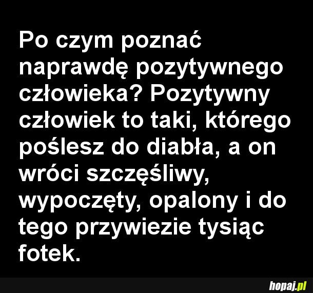 Pozytywny człowiek