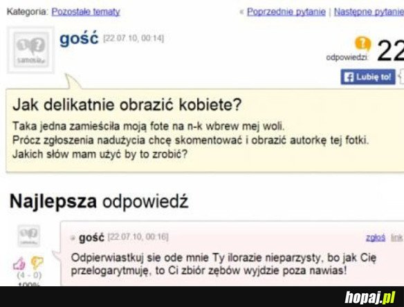 Delikatnie obrazić kobietę