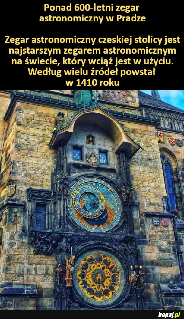 Ponad 600-letni zegar astronomiczny w Pradze