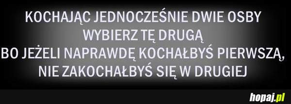 Kochając jednocześnie dwie osoby...