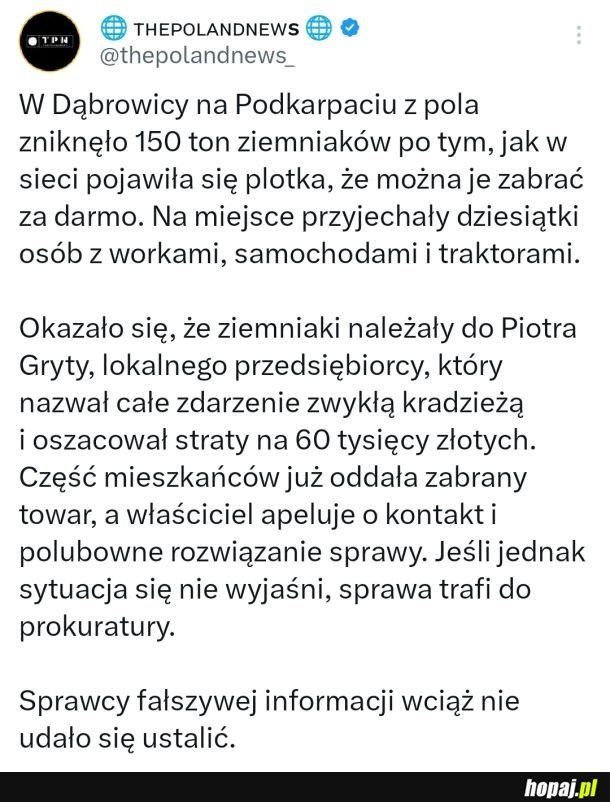 Fałszywa plotka