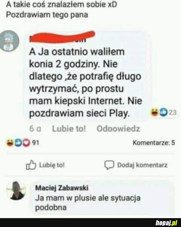 Słaby internet