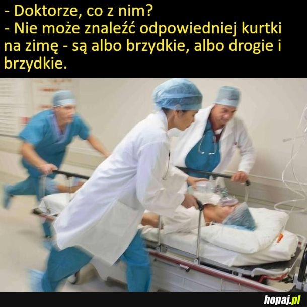 Szukanie kurtki na zimę to dramat