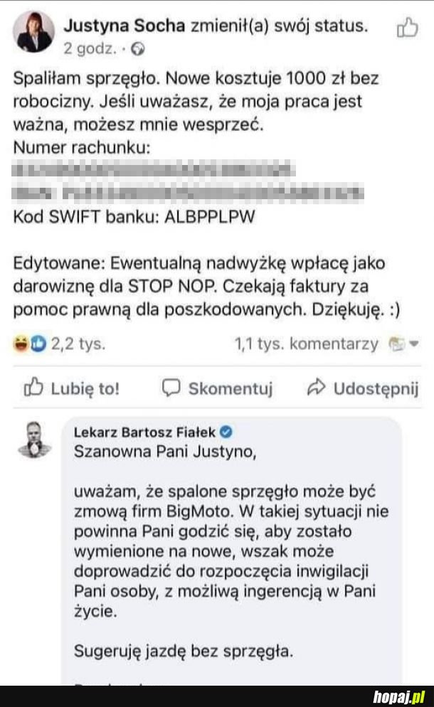 Myśl niezależnie - nie daj się wrobić w sprzęgło!