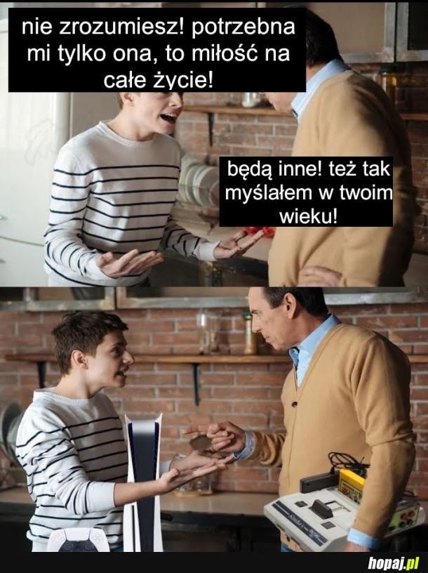 Kłótnia taty z synem