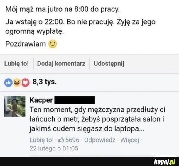 Pan Kacper i jego riposta 