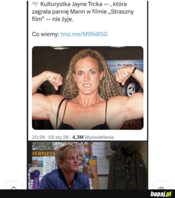 Ło kurla to baba była lol