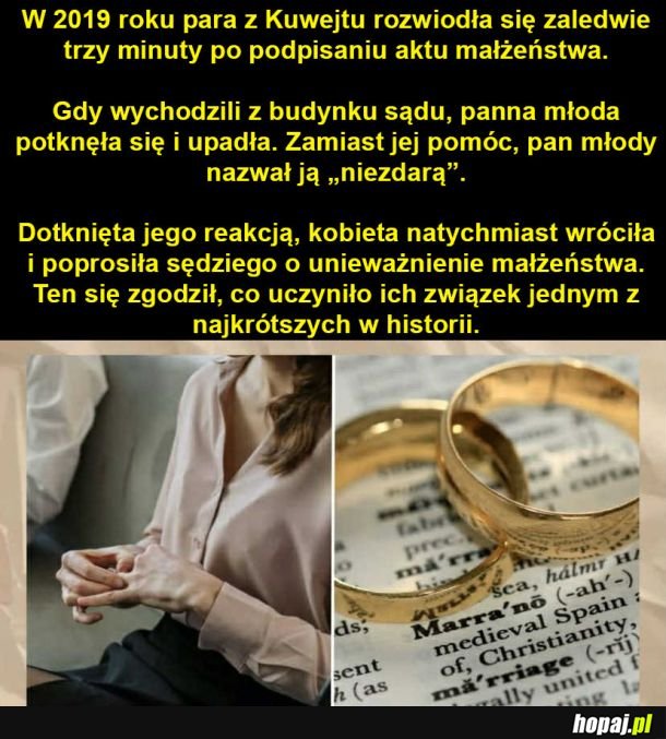 Rekordowe małżeństwo