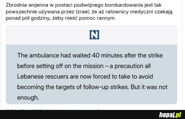 Double-tap, izraelska taktyka zabijania ratowników medycznych