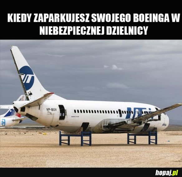 Rozebrany Boeing