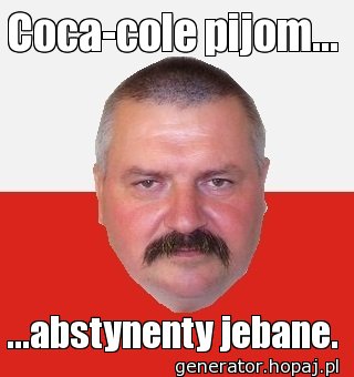 Coca-cole pijom...