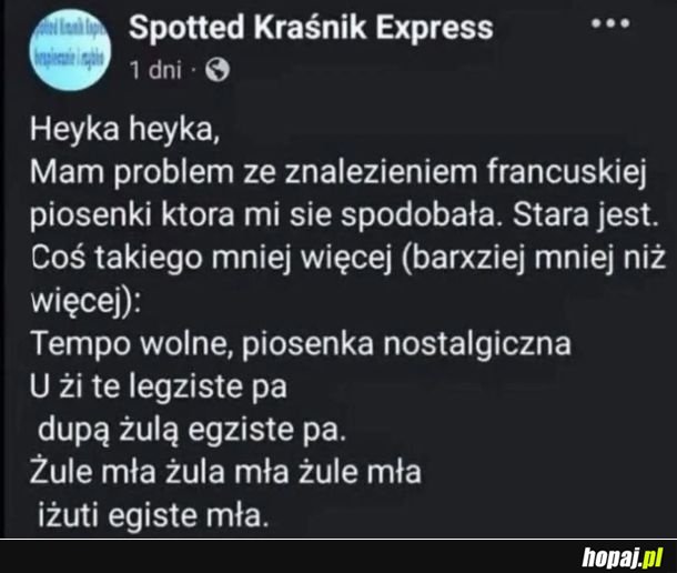 Dupą żulą egziete