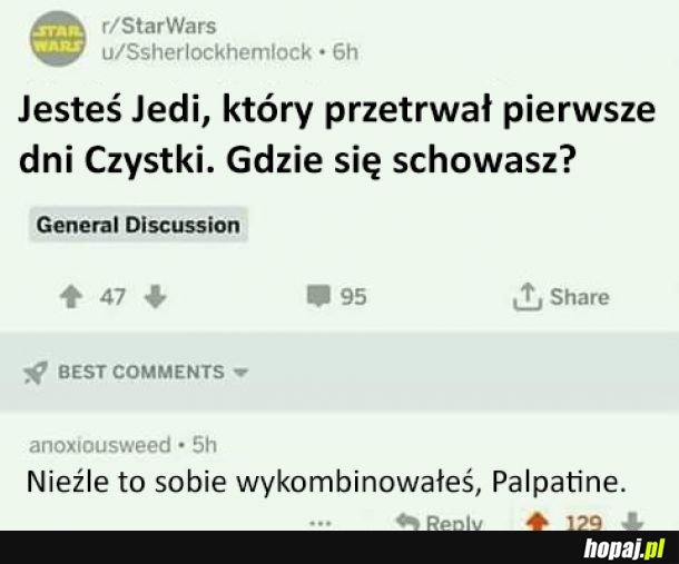 Sprytnie Palpatine, sprytnie...