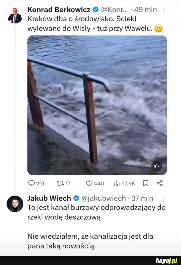 Kanał burzowy czy tam ścieki co za różnica xd