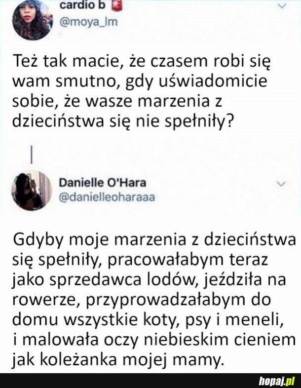 Marzenia z dzieciństwa