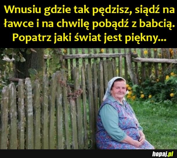 Usiądź z babcią