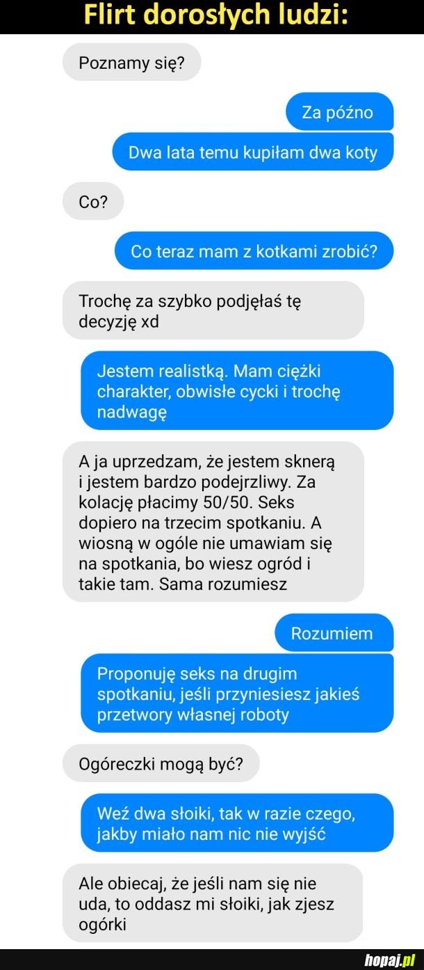 Flirt dorosłych ludzi