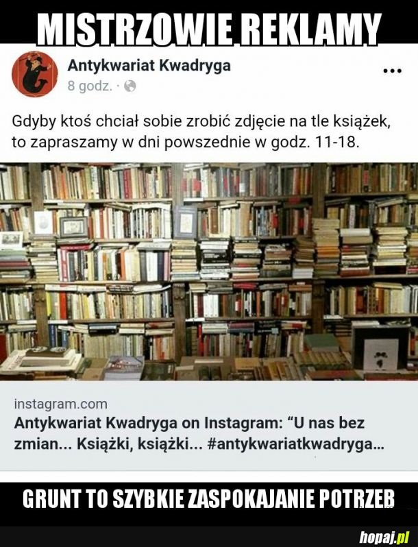 Przynajmniej książki znów stały się modne...