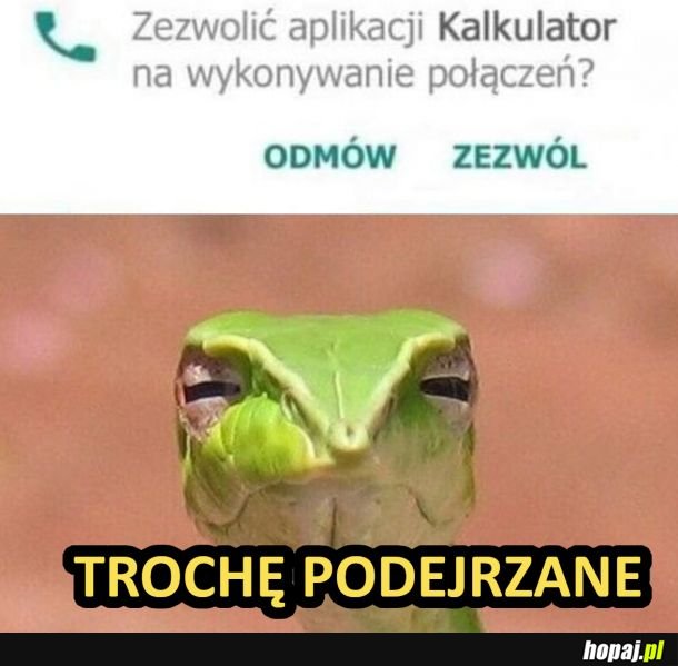 Trochę podejrzane