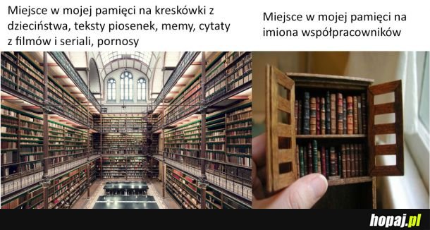 Moja pamięć tak działa