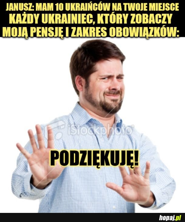 Podziękuję. 