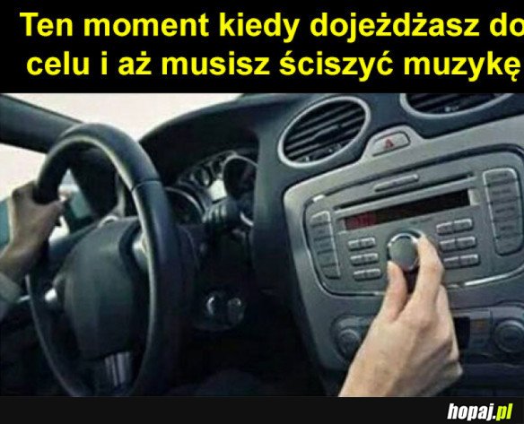 Wyłączasz radio, żeby lepiej widzieć