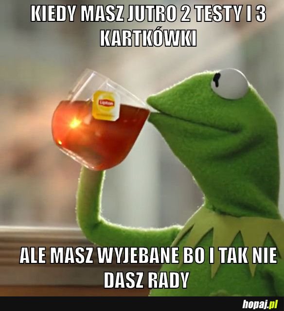 Trzeba być spokojnym
