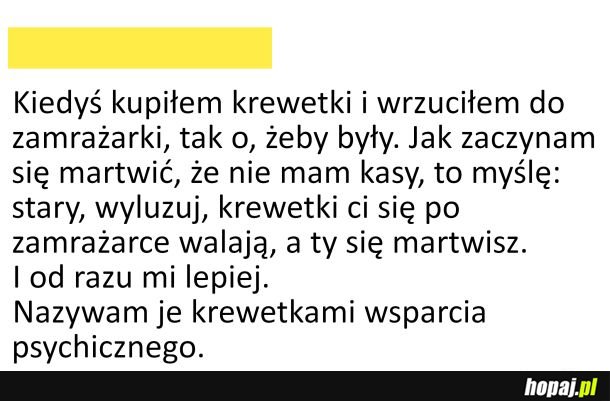 Krewetki wsparcia psychicznego