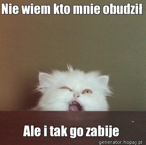 Nie wiem kto mnie obudził